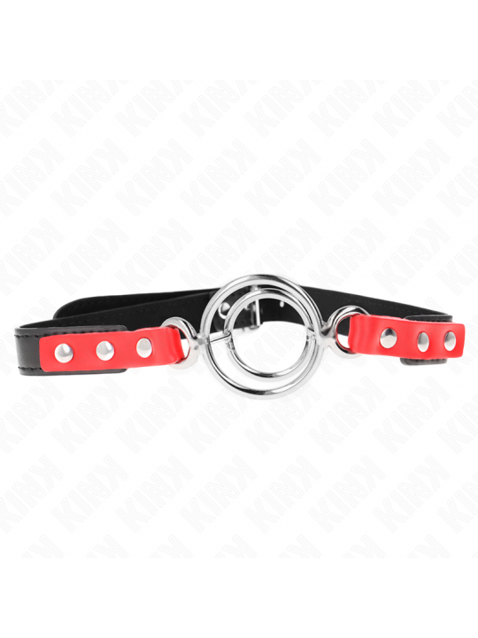 KINK - GAG CON O-RING MULTIPLI 4/4,8 CM ROSSO 38 X 56 CM