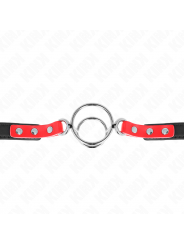 KINK - GAG CON O-RING MULTIPLI 4/4,8 CM ROSSO 38 X 56 CM