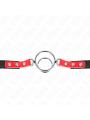 KINK - GAG CON O-RING MULTIPLI 4/4,8 CM ROSSO 38 X 56 CM