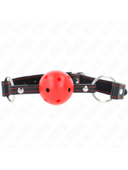 KINK - BALL GAG HOLLOW HARD ROSSO MODELLO 2 65 x 2,5 CM