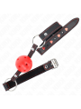 KINK - BALL GAG HOLLOW HARD ROSSO MODELLO 2 65 x 2,5 CM