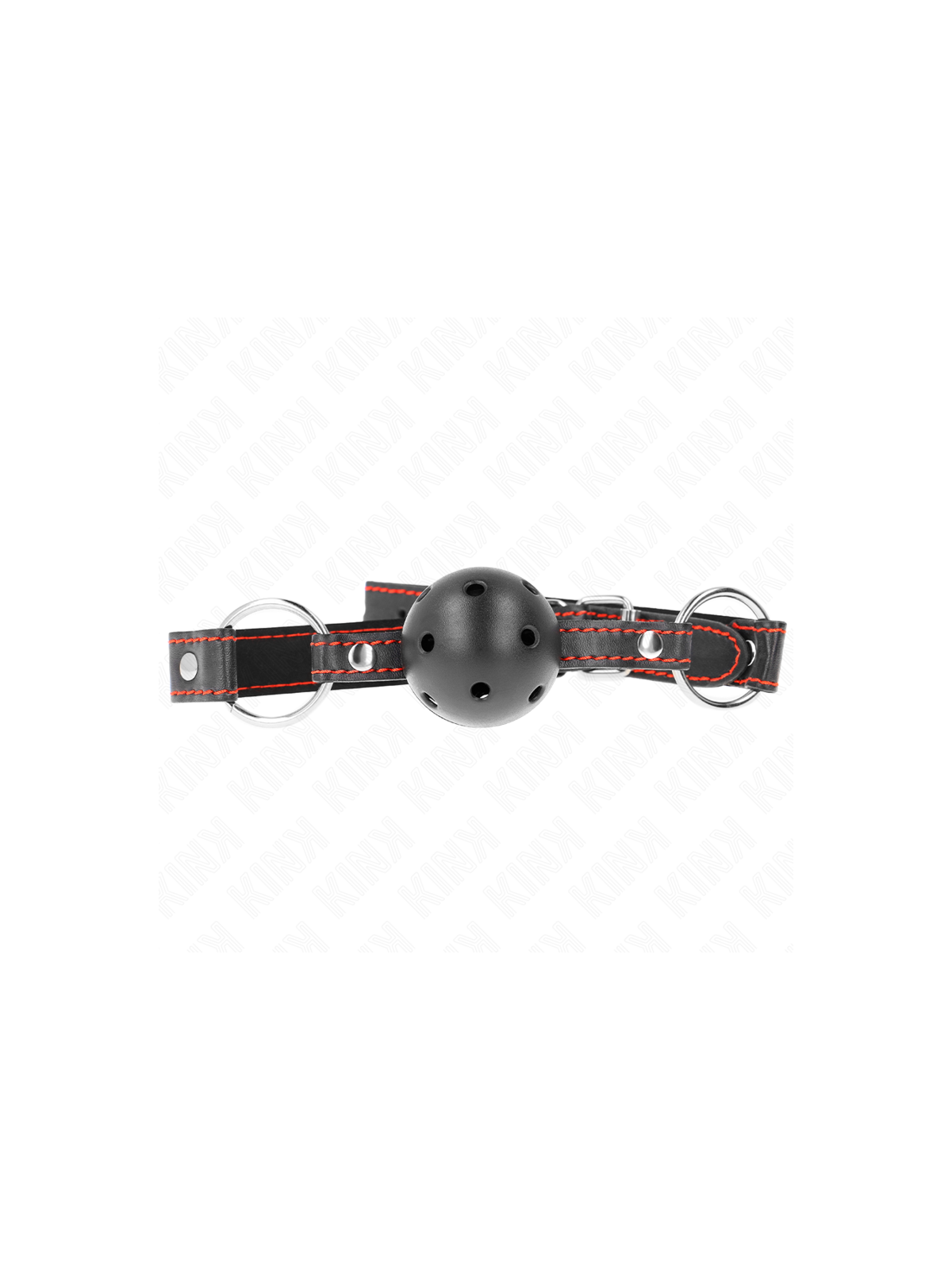 KINK - BALL GAG HOLLOW HARD NERO MODELLO 2 65 x 2,5 CM