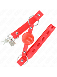 KINK - BALLA IN TPE 4 CM CON SERRATURA ROJO 60 x 2 CM