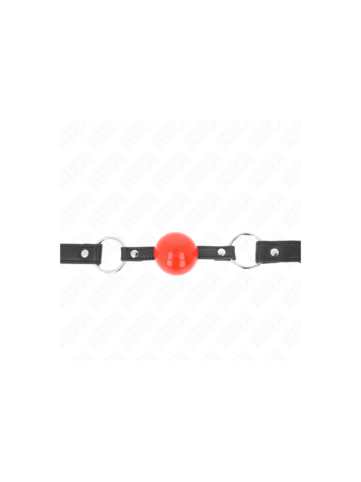 KINK - BALL 4 CM GAG CON SERRATURA SFERA ROSSA CINTURINO NERO 60 x 2 CM