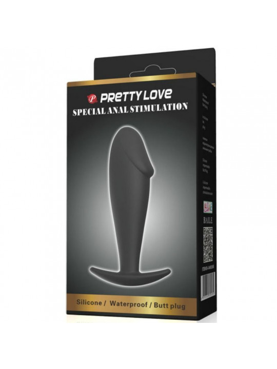 PRETTY LOVE - PLUG ANALE IN SILICONE PER PENE NERO