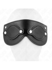 KINK - MASCHERA IN SIMILPELLE CON COPRI OCCHI RIMOVIBILI 22 x 9 CM