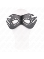 KINK - MASCHERA IN SIMILPELLE CON RIVETTI MODELLO 3 26 x 9,5 CM