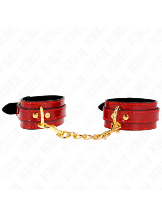 KINK - POLSINI JOANNA ANGEL ROSSO REGOLABILE CON CATENA ORO 16.5-26 CM X 4 CM