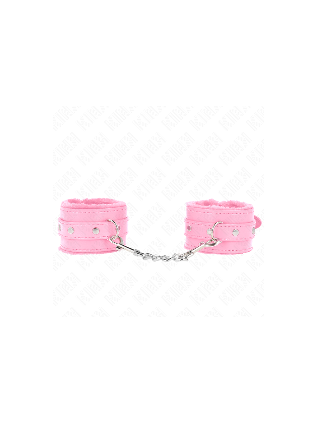 KINK - POGGIPOLSI PREMIUM RIVESTITI IN PELLICCIA ROSA CON CINTURA ROSA REGOLABILE 17-29 CM X 6 CM