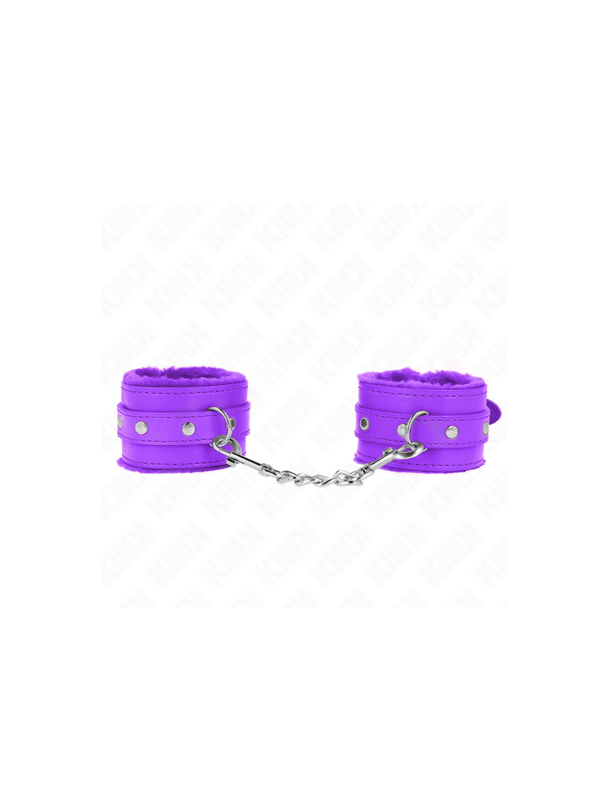 KINK - POGGIPOLSI PREMIUM IMBOTTITI IN PELLICCIA VIOLA CON CINTURA VIOLA REGOLABILE 17-29 CM X 6 CM