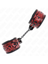 KINK - RESISTENZA DA POLSO CON MOTIVO A DIAMANTI ROSSO SCURO REGOLABILE 17-26 CM X 5,5 CM