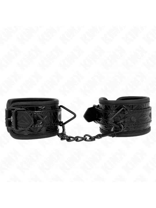 KINK - RESISTENZA DA POLSO CON MOTIVO A DIAMANTI NERO REGOLABILE 17-26 CM X 5,5 CM