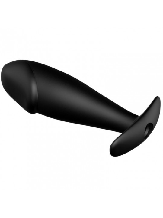 PRETTY LOVE - PLUG ANALE IN SILICONE FORMA DEL PENE E 12 MODALIT DI VIBRAZIONE NERO