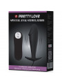 PRETTY LOVE - PLUG ANALE IN SILICONE FORMA DEL PENE E 12 MODALIT DI VIBRAZIONE NERO