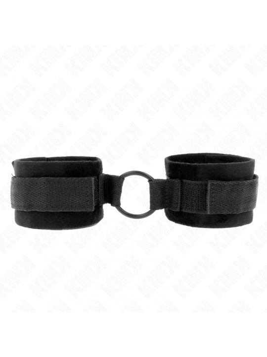 KINK - POLSINI IN PELLICCIA PER PRINCIPIANTI 25 CM CON O-RING 4 CM NERO REGOLABILE 15-25 CM