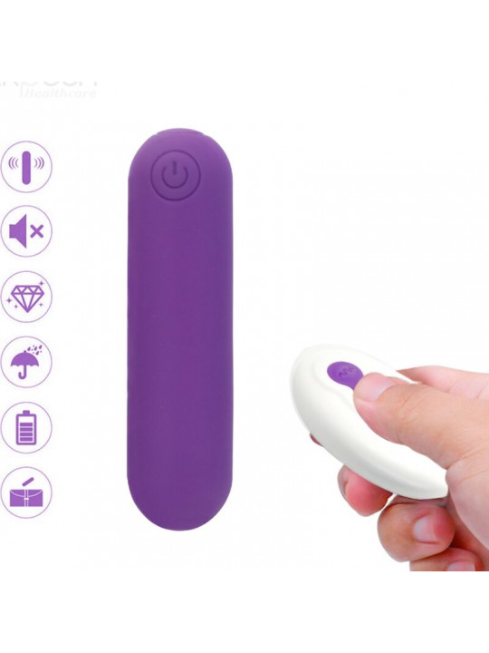 ARMONY - SPLASH JOLINE VIBRATORE BULLET IN SILICONE TELECOMANDO 10 VIBRAZIONI 65 X 15 CM VIOLA