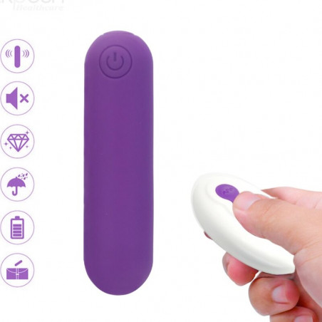 ARMONY - SPLASH JOLINE VIBRATORE BULLET IN SILICONE TELECOMANDO 10 VIBRAZIONI 65 X 15 CM VIOLA