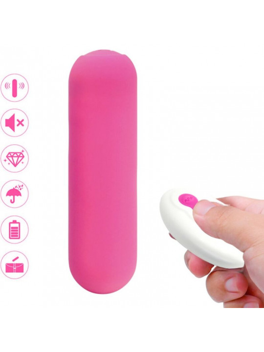 ARMONY - SPLASH JOIE VIBRATORE BULLET TELECOMANDO IN SILICONE 10 VIBRAZIONI 75 X 19 CM ROSA