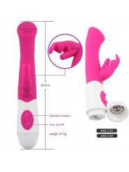 ARMONY - VIBRATORE E STIMOLATORE RABBIT G SPOT 10 VELOCITÀ ROSA