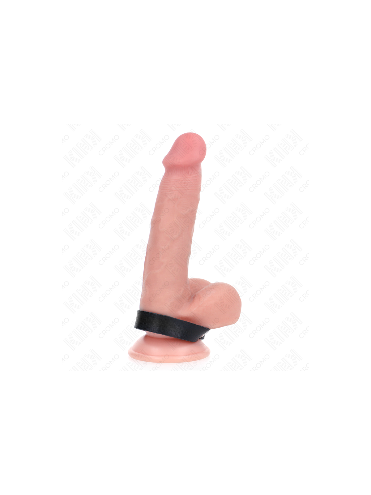 KINK - ANELLO PER PENE IN PELLE CON CHIUSURA A PRESSIONE 21,5 X 1,5 CM