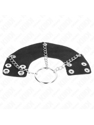 KINK - ANELLO PER PENE CATENA 4 CM METALLO 7 CM CON CINTURA IN PELLE