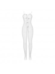 SUBBLIME - 951740 BODYSTOCKING BIANCO A RETE SENZA CAVALLO CON FIOCCHI TAGLIA UNICA