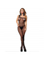 SUBBLIME - 952037 BODYSTOCKING MONOSPALLA A RETE CON STRASS NERO TAGLIA UNICA