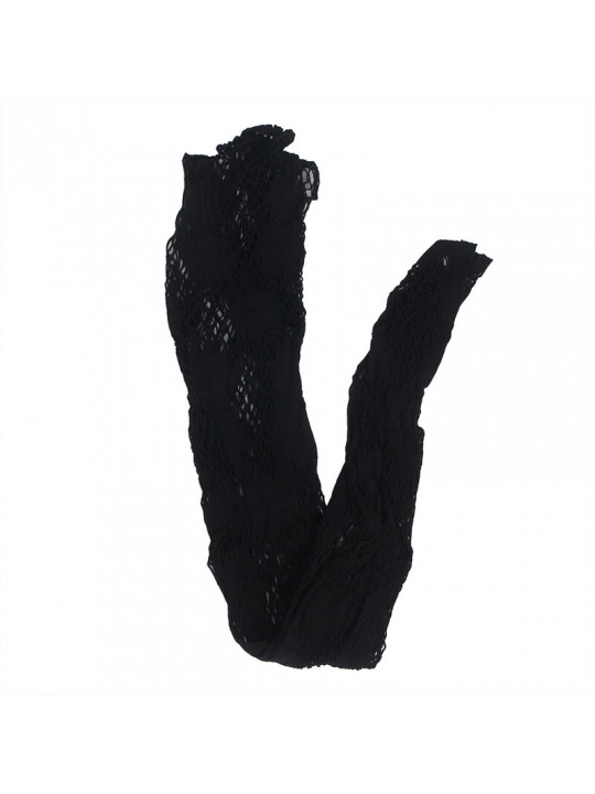 SUBBLIME - 952129 BODYSTOCKING A RETE CON DISEGNO ABITO E DETTAGLI FLOREALI NERO TAGLIA UNICA