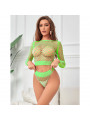 SUBBLIME - 952211 2 PEZZI BODYSTOCKING VERDE MANICA LUNGA VERDE TAGLIA UNICA