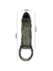 BAILE - GUAINA ESTENSIONE PENE CON CINTURINO PER TESTICOLI 11.5 CM