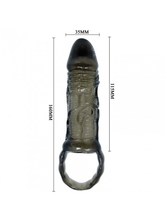 BAILE - GUAINA ESTENSIONE PENE CON CINTURINO PER TESTICOLI 11.5 CM