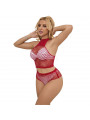 SUBBLIME - 952402 BODYSTOCKING SET RETE CON DIAMANTI ROSA TAGLIA UNICA