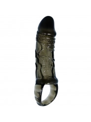 BAILE - COPERTURA ESTENSORE PENE CON CINTURINO PER TESTICOLI NERO 13.5 CM