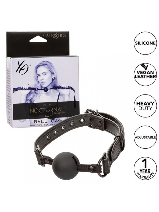 CALEXOTICS - NOCTURNAL BALL GAG SILICONE NERO