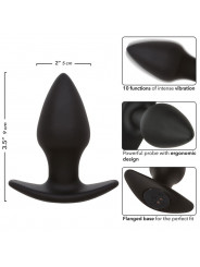 CALEXOTICS - ROCK BOTTOM PERFECT ANAL PLUG 10 VIBRAZIONI SILICONE NERO