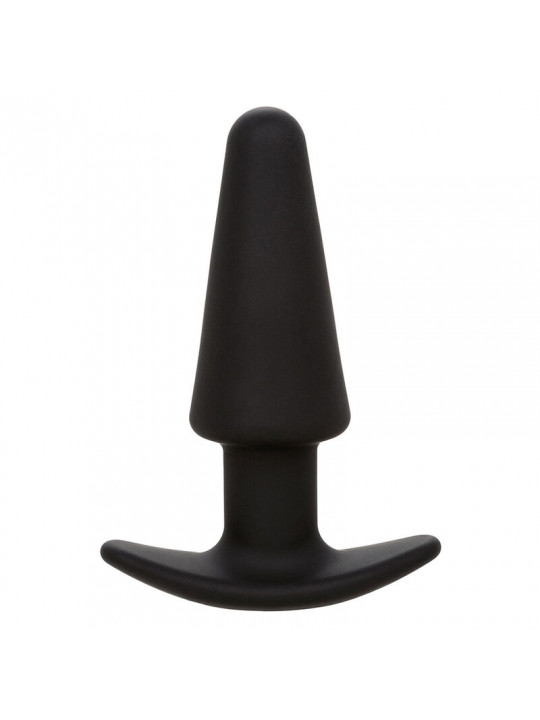 CALEXOTICS - ROCK BOTTOM TAPPO ANALE CONICO 10 VIBRAZIONI SILICONE NERO