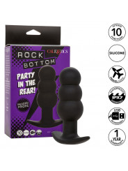 CALEXOTICS - ROCK BOTTOM PERLINE TAPPO ANALE 10 VIBRAZIONI SILICONE NERO