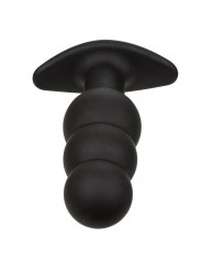 CALEXOTICS - ROCK BOTTOM PERLINE TAPPO ANALE 10 VIBRAZIONI SILICONE NERO