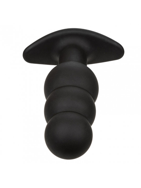 CALEXOTICS - ROCK BOTTOM PERLINE TAPPO ANALE 10 VIBRAZIONI SILICONE NERO