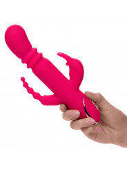 CALEXOTICS - JACK FANTASY VIBRATORE TRIPLO RISCALDATO ROSA CONIGLIO