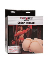 CALEXOTICS - THE PEEP SHOW GIRL DOPPIO MASTURBATORE REALISTICO FLESH