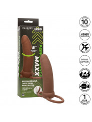 CALEXOTICS - MAXX THICK DUAL PENETRATOR 10 VIBRAZIONI MARRONE