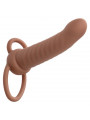 CALEXOTICS - MAXX RIBBED DUAL PENETRATOR 10 VIBRAZIONI MARRONE