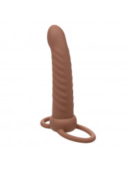 CALEXOTICS - MAXX RIBBED DUAL PENETRATOR 10 VIBRAZIONI MARRONE