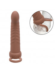 CALEXOTICS - MAXX RIBBED DUAL PENETRATOR 10 VIBRAZIONI MARRONE