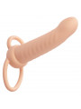 CALEXOTICS - MAXX RIBBED DUAL PENETRATOR 10 VIBRAZIONI CARNE