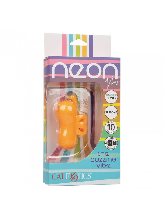 CALEXOTICS - NEON VIBES BUZZING VIBE LO STIMOLATORE PER DITA 10 VIBRAZIONI ARANCIONE