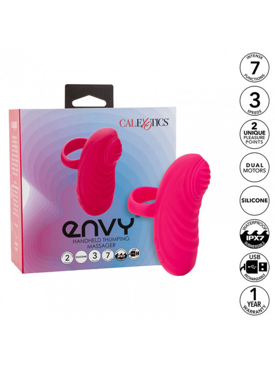 CALEXOTICS - ENVY MASSAGGIATORE PALLA ROTANTE PORTATILE 7 VIBRAZIONI ROSA