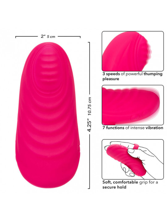 CALEXOTICS - ENVY MASSAGGIATORE PALLA ROTANTE PORTATILE 7 VIBRAZIONI ROSA