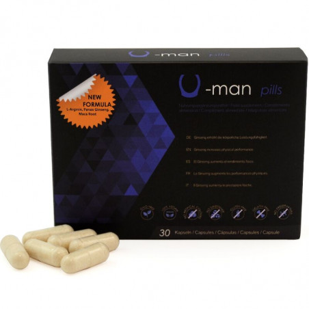 500 COSMETICS - U-MAN AUMENTA LE DIMENSIONI DEL PENE E LA POTENZA SESSUALE - CAPSULE